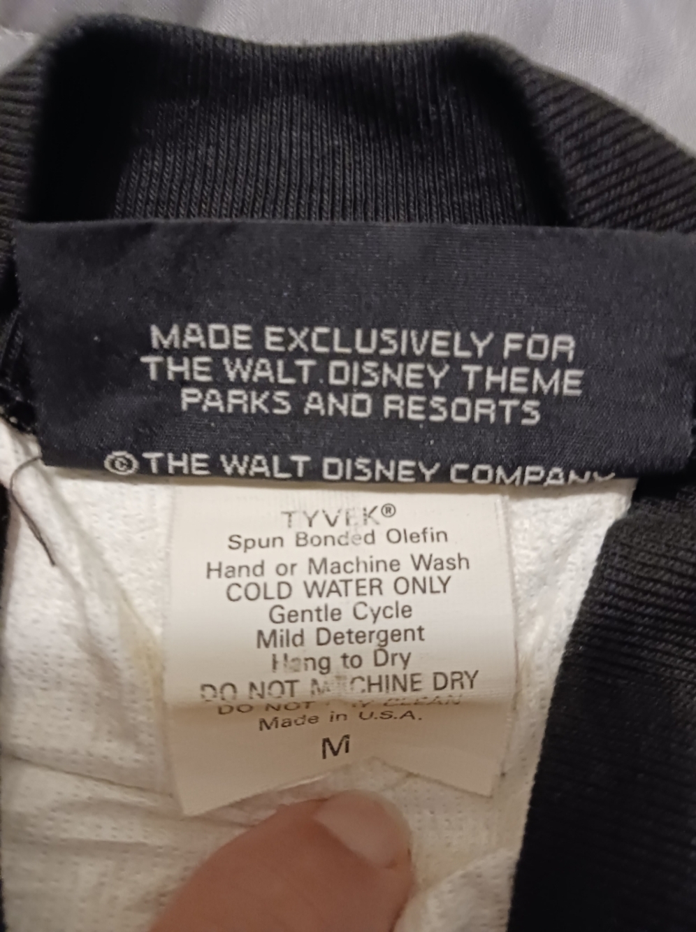 Disney Originals Vtg- Y2k Tyvek World Mickey Jacket USA Size MED - Picture 7 of 10
